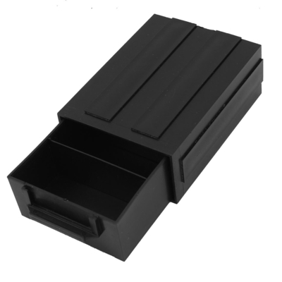 Hộp ngăn kéo thành phần IC ESD chống tĩnh điện bằng nhựa màu đen