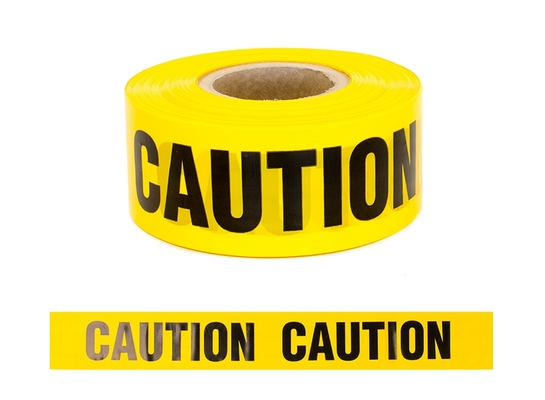 ESD PVC / PE băng cảnh báo dính chống tĩnh với màu vàng và sơn đen