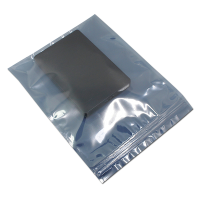 Khóa zip Túi bảo vệ tĩnh bằng kim loại ESD trong suốt để đóng gói linh kiện