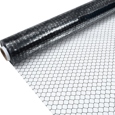Phòng sạch ESD rèm PVC Transparent / Black Grid rèm chống tĩnh