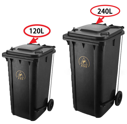120L chống tĩnh ESD nhựa thùng rác thùng rác cho nhà máy điện tử