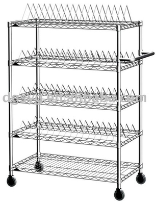 Carbon Steel Stainless Steel ESD Wire Storage Shelves Khả năng chống tĩnh PCB Board Storage Wire Shelf
