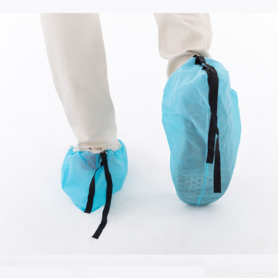 ESD Giày phủ với dải dẫn điện chống tĩnh, một lần sử dụng không dệt giày phòng sạch