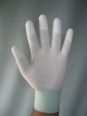 10e9 Ohm Nylon Palm Finger Finger Coated Anti Static ESD Găng tay