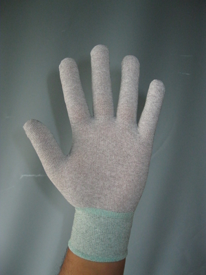 10e9 Ohm Nylon Palm Finger Finger Coated Anti Static ESD Găng tay