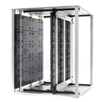 Loại chịu nhiệt SMT ESD Magazine Rack cho 50 chiếc PCB lưu trữ