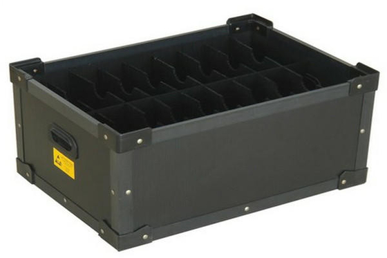 hộp nhựa lồi sóng hộp lưu trữ lồi sóng chống tĩnh có kích thước tùy chỉnh ESD PP