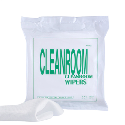 Bụi lau phòng sạch SMT không nhựa 100% Polyester cắt laser vải làm sạch microfiber