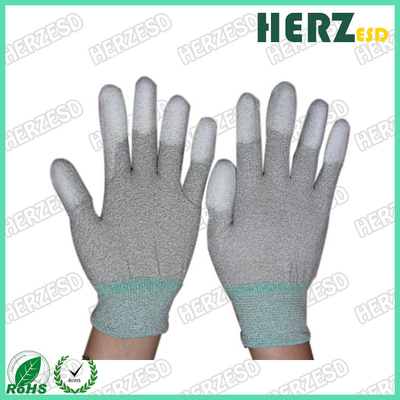 ESD sợi carbon Găng tay PU Palm Fit Găng tay an toàn Găng tay làm việc