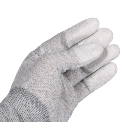 ESD sợi carbon Găng tay PU Đầu găng tay an toàn chống tĩnh