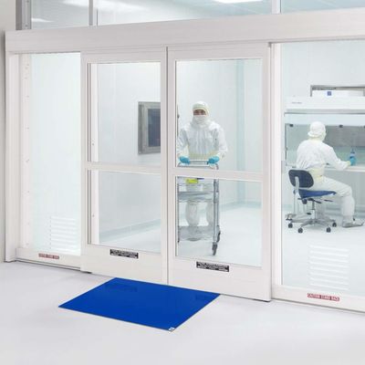 Cleanroom Sticky Mat ESD để loại bỏ bụi 18x36 đến 26x45 Inches Ghi sàn
