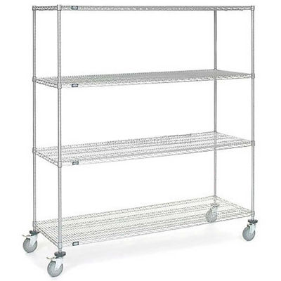Thép không gỉ tùy chỉnh ESD Wire Shelf Trolley Cart Mesh Storage Antistatic Wire Trolley