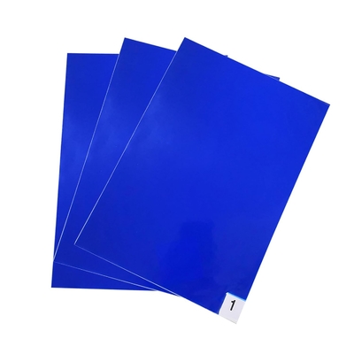 Ống dán Ống dán 30 tấm / gói Blue Cleanroom Floor Mats Remove Dirt For Laboratory Hospital Shoes