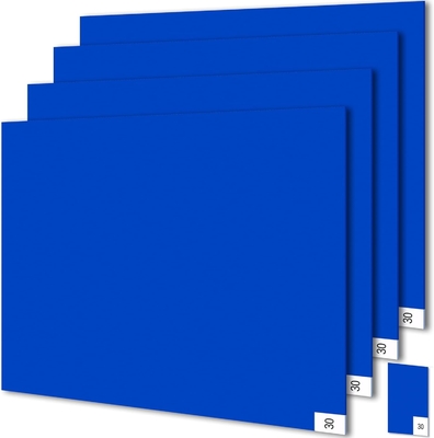 Ống dán Ống dán 30 tấm / gói Blue Cleanroom Floor Mats Remove Dirt For Laboratory Hospital Shoes