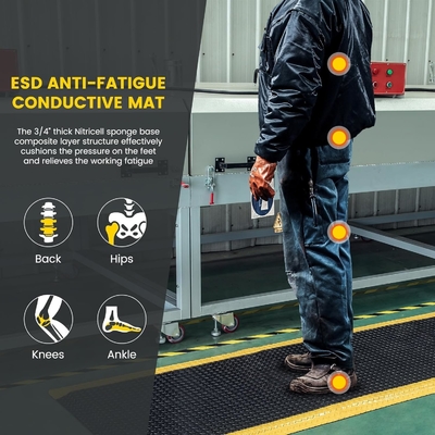 ESD sàn cao su PVC công nghiệp chống mệt mỏi