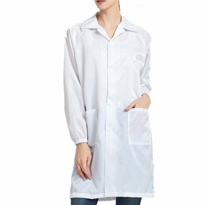 Áo vải ESD bền cho sản xuất và lắp ráp điện tử Áo làm việc chống tĩnh