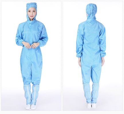 Bộ đồ phòng sạch chống tĩnh điện ESD Áo nhảy polyester Quần áo làm việc áo khoác phòng thí nghiệm