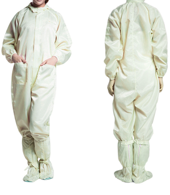 ESD Lab Zip Up Hooded Anti Static Jumpsuit Coverall