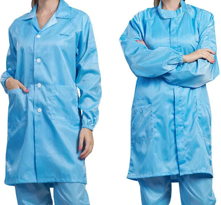 Phòng sạch ESD Áo cho phòng thí nghiệm chống tĩnh mạch Áo cho phòng thí nghiệm