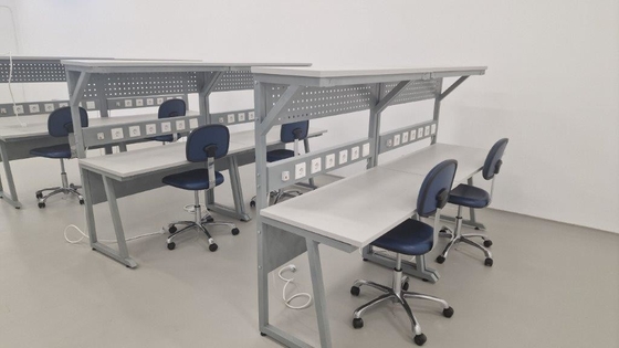 Bàn làm việc ESD công nghiệp điều chỉnh tùy chỉnh cho phòng thí nghiệm lắp ráp điện tử