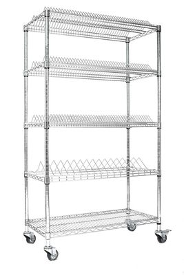ESD Cửa hàng xe tải tùy chỉnh 4 lớp với Wire Mesh Cửa hàng xe lưu trữ