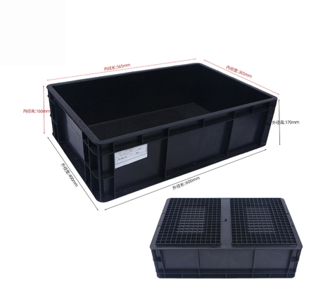 600 * 400mm hộp nhựa ESD hộp lưu trữ ESD hộp dẫn điện cho các bộ phận điện tử
