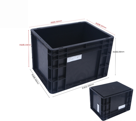 400x300mm Khối lưu trữ Khối lưu trữ nhựa công nghiệp có thể xếp chồng lên nhau