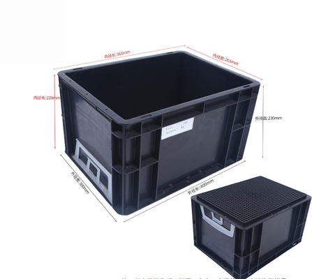 400x300mm Khối lưu trữ Khối lưu trữ nhựa công nghiệp có thể xếp chồng lên nhau