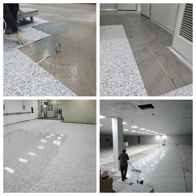 Gạch sàn PVC dẫn điện Vinyl chống tĩnh Nhiều màu PVC ESD Gạch sàn cho phòng sạch