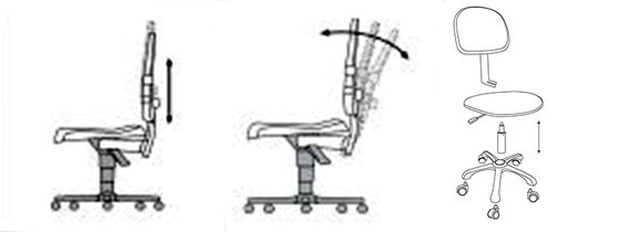 Anti-static High Quality Black Adjustable ESD Laboratory Workstation Antistatic Industrial ESD Chairs