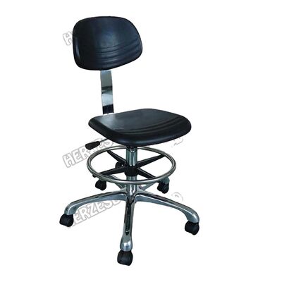 Phòng sạch chống tĩnh PU da cao hồ sơ ghế lưng với chân ghế phòng sạch phòng thí nghiệm