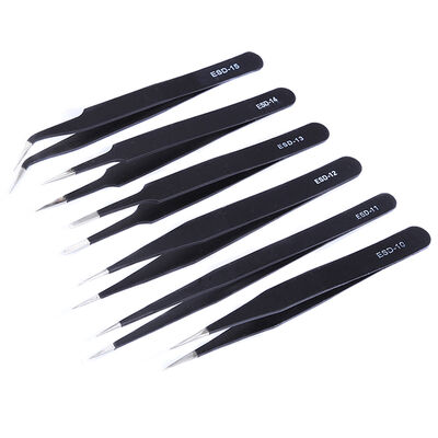 Nhíp ESD An Toàn Bằng Thép Không Gỉ Dài 110mm Dành Cho Điện Tử và Sửa Chữa Điện Thoại