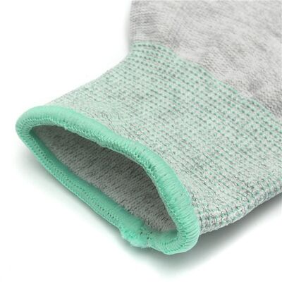 Găng tay ESD Top Fit Nhà máy ESD Phòng thí nghiệm Sợi carbon chống tĩnh điện Lòng bàn tay PU Găng tay vừa vặn Găng tay ESD