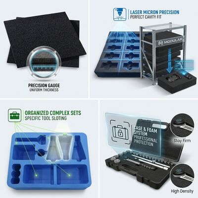Bộ đệm chèn bọt ESD chống tĩnh theo yêu cầu mật độ cao EVA IXPE Liner đệm đệm gắn kết cho bao bì vỏ điện tử