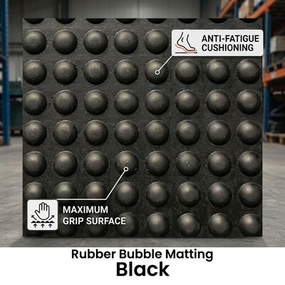 Heavy Duty thương mại chống mệt mỏi cao su sàn thảm Beveled Edge Non Slip Bubble Top Nhà bếp sử dụng