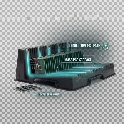 Xe lưu trữ PCB có thể điều chỉnh ESD cho các bảng mạch chống tĩnh