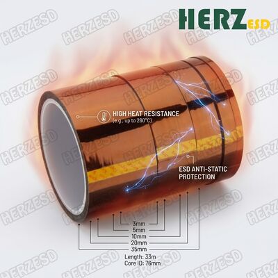 Dây băng Kapton Polyimide nhiệt độ cao chống tĩnh cho cách nhiệt bảng an toàn ESD