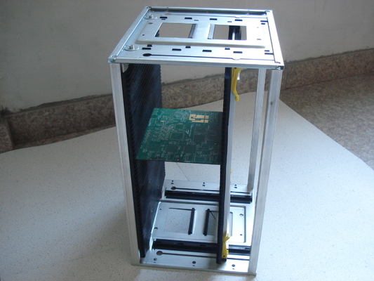 ESD SMT PCB lưu thông cơ sở kim loại phun PP đúc ESD Kệ lưu trữ