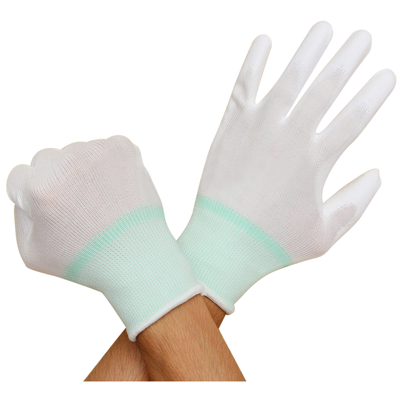 Lắp ráp kiểm tra công việc chính xác Palm PU phủ chống tĩnh ESD găng tay an toàn ESD găng tay phù hợp