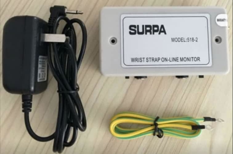 ESD SURPA 518-2 ESD Kiểm tra dây đeo cổ tay / Kiểm tra dây đeo cổ tay chống tĩnh trực tuyến