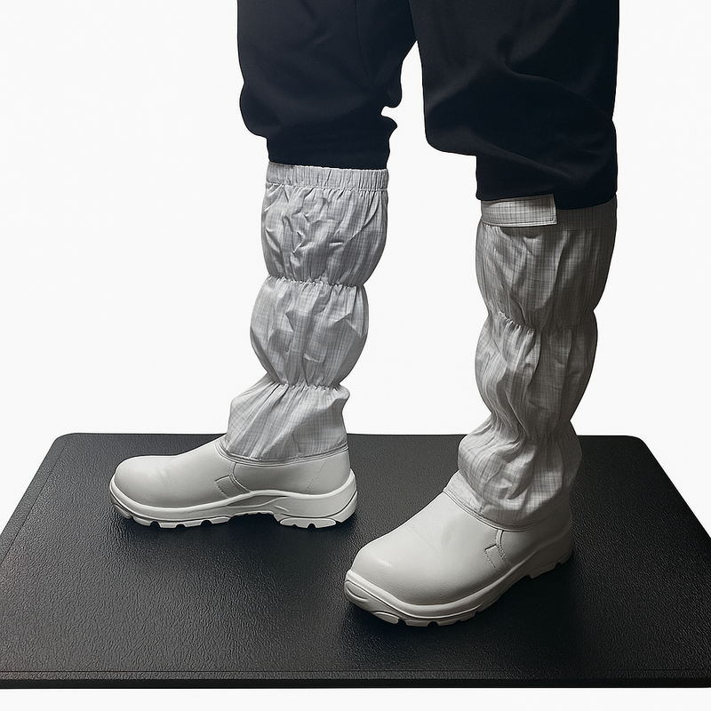 Khảm cao su ESD chống tĩnh với lớp PVC kép và bề mặt mô hình vỏ cung cấp sự thoải mái và chống trượt