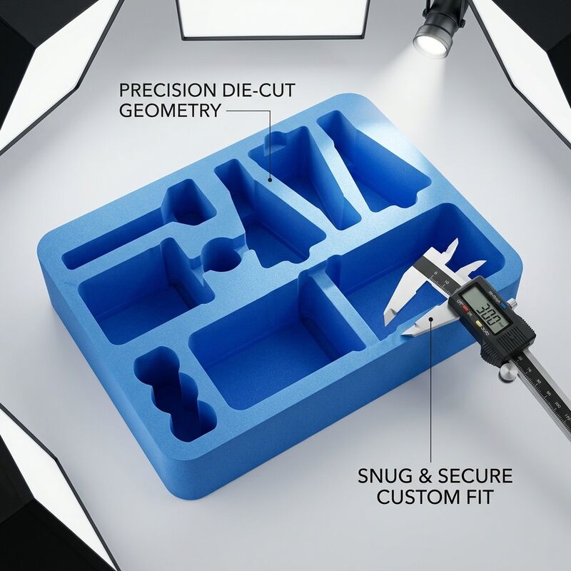 Bộ đệm chèn bọt ESD chống tĩnh theo yêu cầu mật độ cao EVA IXPE Liner đệm đệm gắn kết cho bao bì vỏ điện tử