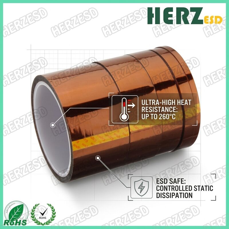 Dây băng Kapton Polyimide nhiệt độ cao chống tĩnh cho cách nhiệt bảng an toàn ESD